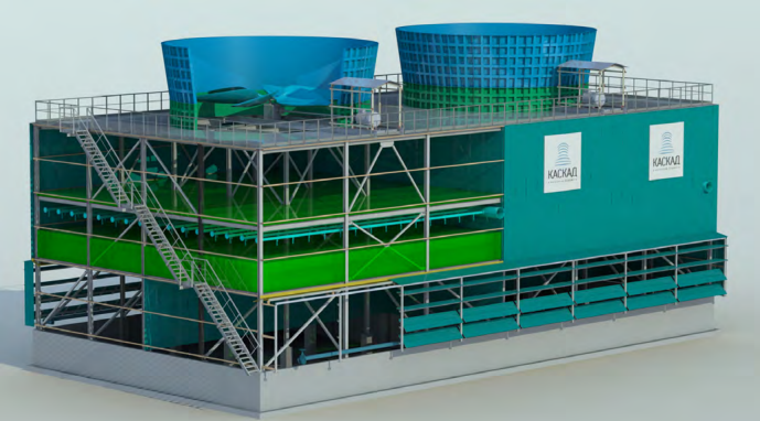 Новости номинантов: Компания «Каскад» изготавливает  вентиляторные градирни для нужд строящийся электростанции ПАО НЛМК